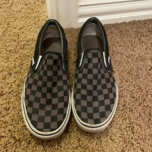 Black checkered vans